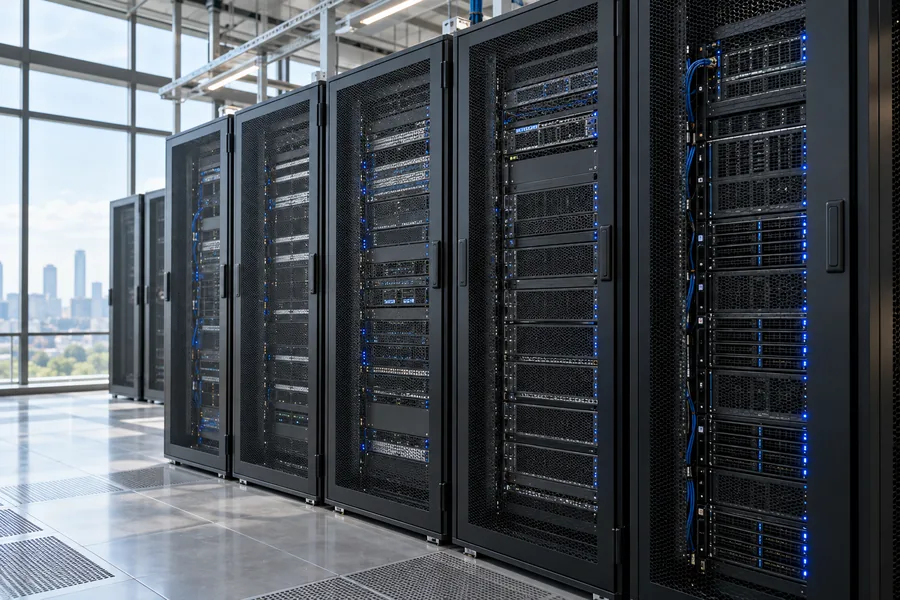 Conceptual photograph of infrastructure hardware