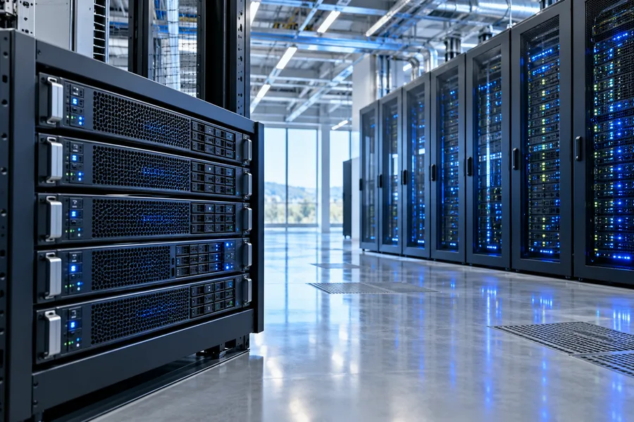 Conceptual photograph of infrastructure hardware