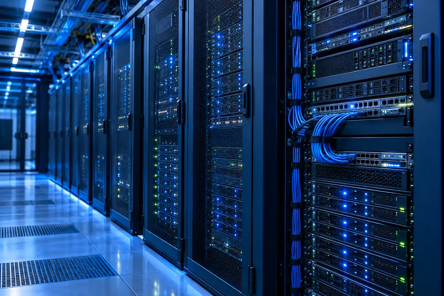 Conceptual photograph of infrastructure hardware